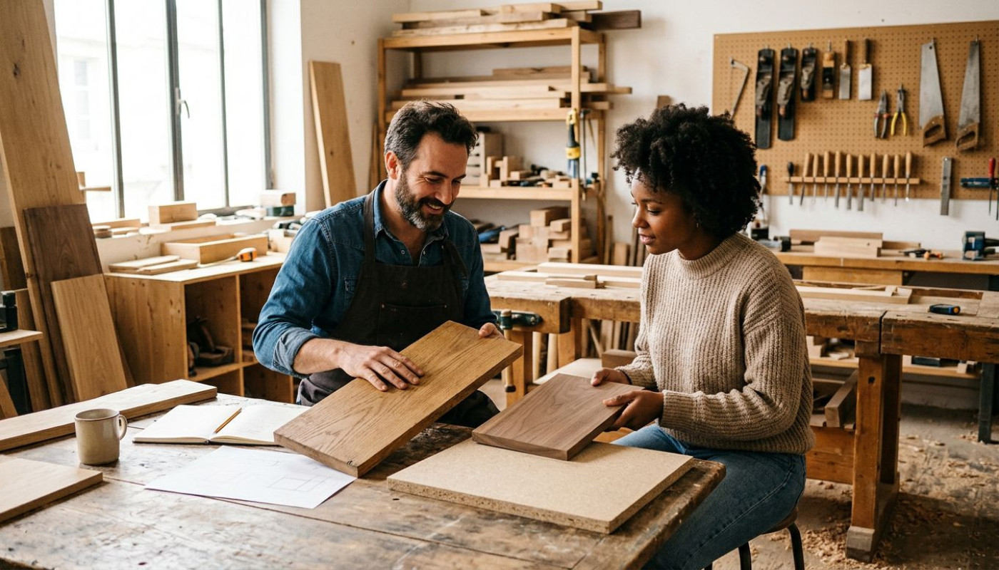 Pourquoi le choix d’un matériau impacte-t-il la durabilité de votre mobilier sur-mesure ?